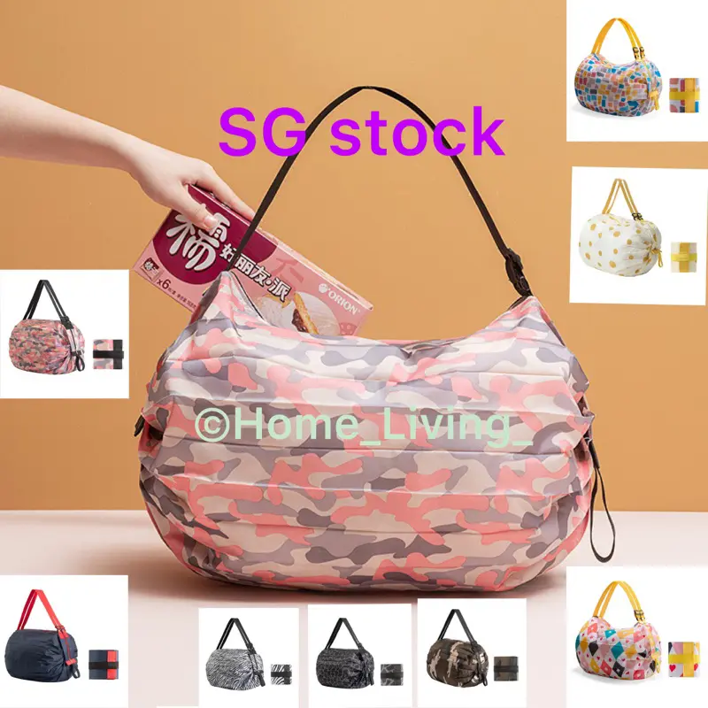 Foldable Supermarket Grocery Shopping Bag/Reuseable/Recyclable/Tote/Travel/Outdoor/Eco/Present/Team Building/Door Gift/Teacher's Day gift