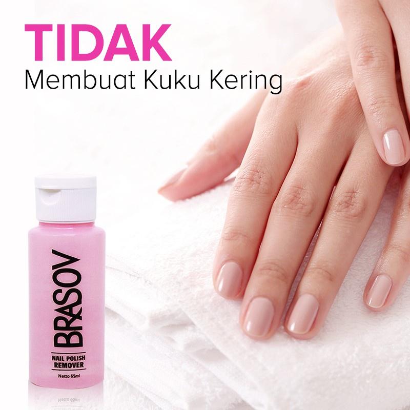 BRASOV Pembersih Cat Kuku 65 ML Penghapus Kutek Nail Polish Remover Kuku 3