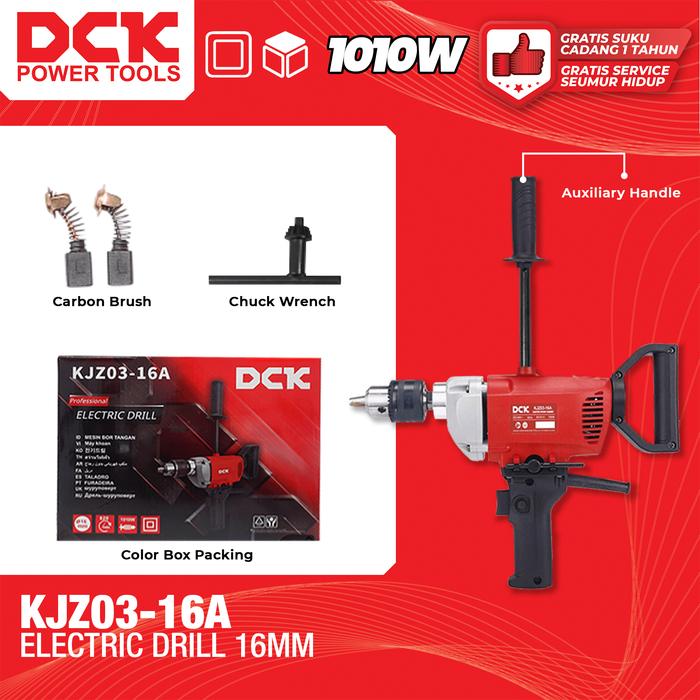 Gambar DCK Electric Drill / Mesin Bor Besi 16mm / Bor 16 mm / Mesin Bor Dua Arah KJZ03-16A dari DCK Power Tools Indonesia Kota Administrasi Jakarta Barat Tokopedia