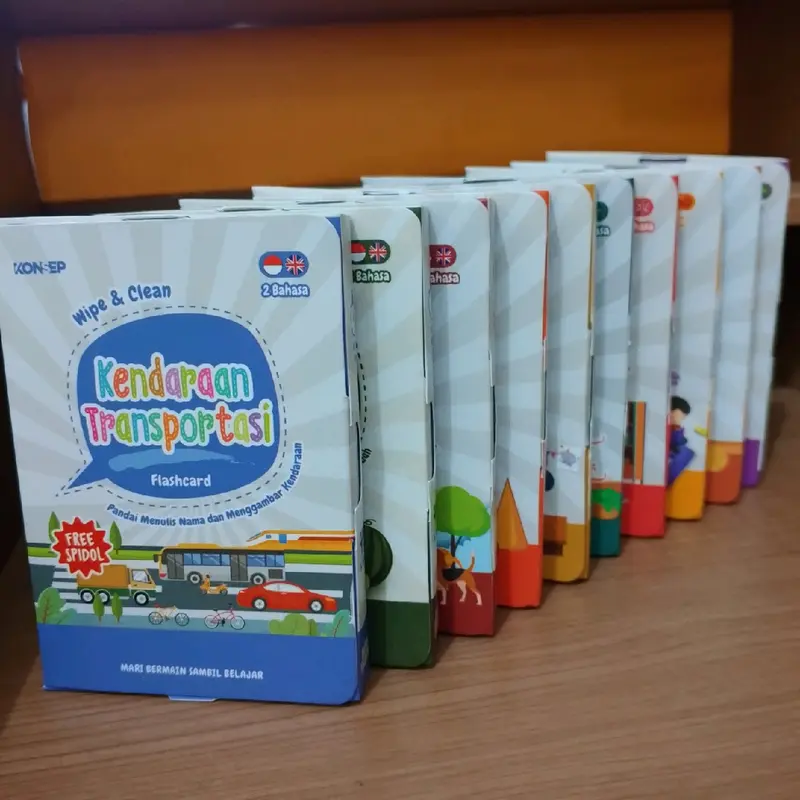 FLASH CARD WIPE & CLEAN ( FREE SPIDOL ) FLASH CARD/ EDUKASI ANAK/ EDUKASI 5