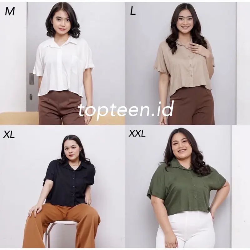 Davi Oversized Crop Top Panjang Rayon Atasan 2
