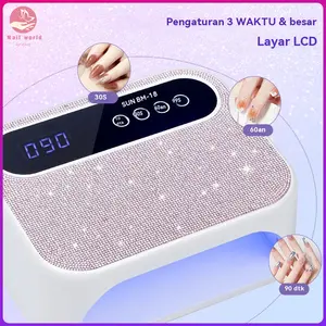 Nail.world Mesin Pengering Kutek Lampu UV LED Nail Dryer 168W 42 LED - Biutte SUN BM-18