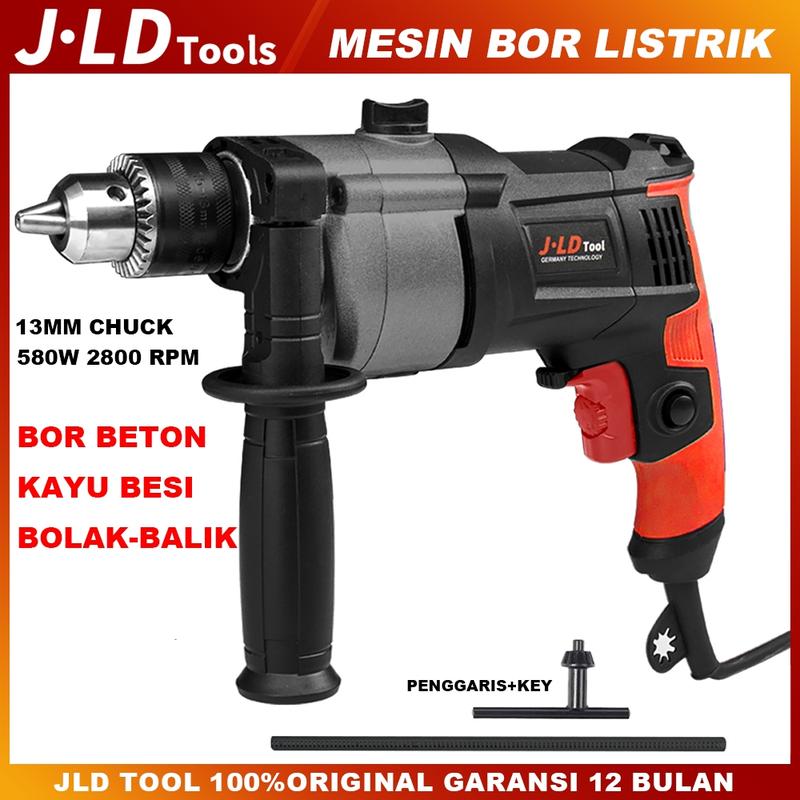 COD JLD Mesin bor listrik J10-3 bor listrik Murah alat bor listrik 380W 10mm Chuck Bor tangan listrik Bor obeng Bor kayu beton tembok besi 1