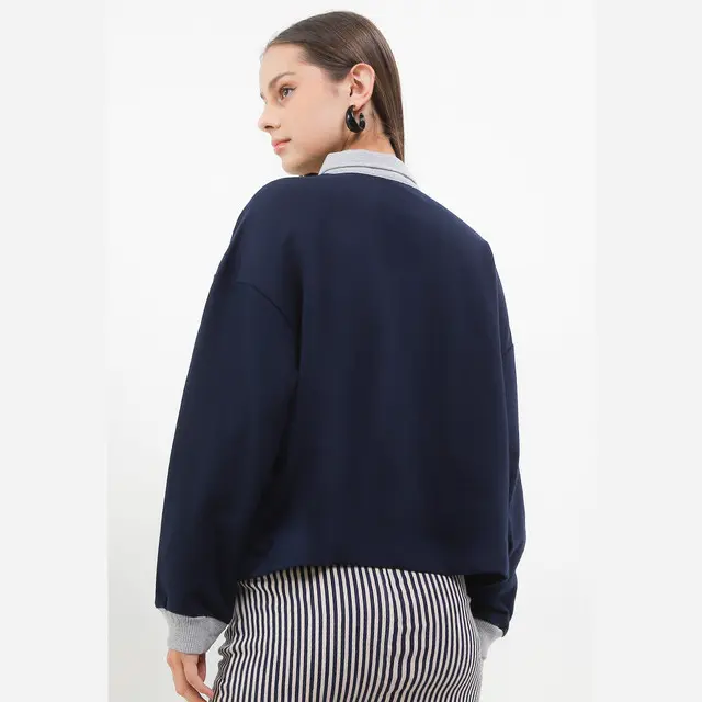 Tolliver Long Sleeve Polo Sweatshirt Wanita 1