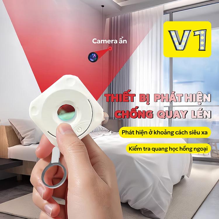 KY V1 Máy Dò Ống Kính Ngầm, Phát Hiện Camera Quay Lén - Chống Gian Điệp Hồng Ngoại, Bảo Vệ Riêng Tư Khi Đi Du Lịch/Khách Sạn