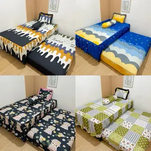 SPREI SORONG RUMBAI DOUBLE BED KARAKTER ANAK 120x200