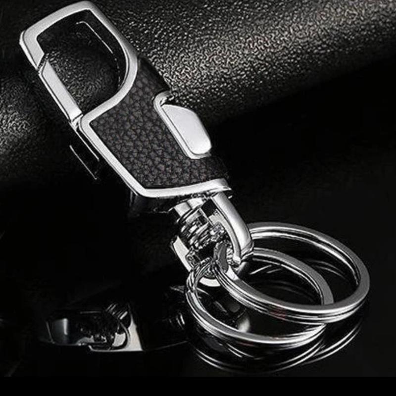 Gantungan Kunci Keychain Mobil Motor Rumah BAHAN KULIT DOBEL RING 2