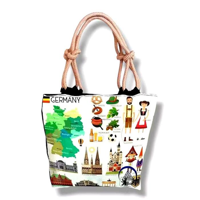 Gambar Totebags Kepang - Germany Map Printing High Quality | Grosir Original | Termurah | Terbaru dari Alvystreet Kab. Bandung Tokopedia