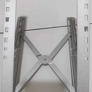Rak laptop lipat aluminium 18 inci dengan fungsi pendinginan, dapat dilipat dan sudutnya dapat disesuaikan: cocok untuk pelajar dan pekerja jarak jauh yang bekerja dari rumah — memiliki kapasitas beban yang kuat dan dilengkapi dengan sistem pendinginan.