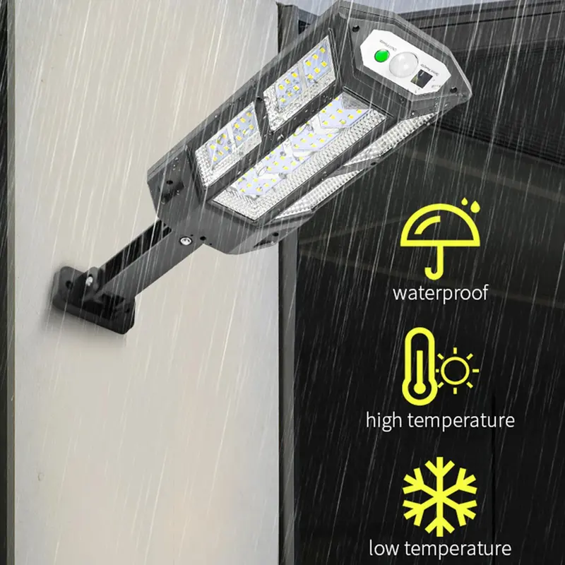 Solar Powered Wall Mounted Light, Outdoor Garden Safety Path Light, Courtyard Light, Outdoor Decorative Light with 3 Lighting Modes, Motion Sensor, Lamp, Rechargeable 7