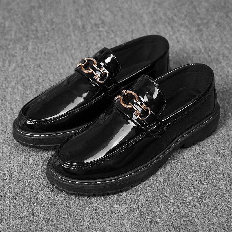 Product Introduction of Size 38-44 Men's Business Dress Shoes Fashion Black Oxfords Low Heeled Wedding Formal Shoes and Loafers Leather 38
