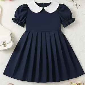 DRES ELEENA,Dres Kids Dres anak perempuan model belakang Resleting Simpel Dan elegan