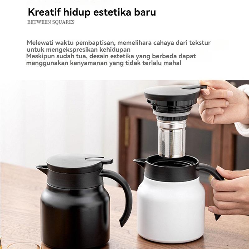 Promo Teko Rebus 316 Stainless Steel 1000ML Mode Teh & Kopi. Bahan Premium Anti Karat. Isolasi Panas. Cocok buat di Rumah, Kantor, Bepergian. Harga Terjangkau!