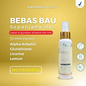 Deodorant Whitening [ DAPAT 1 BOTOL ] Bebas Alkohol Lokal - Memutihkan Ketiak -48 jam anti Bau