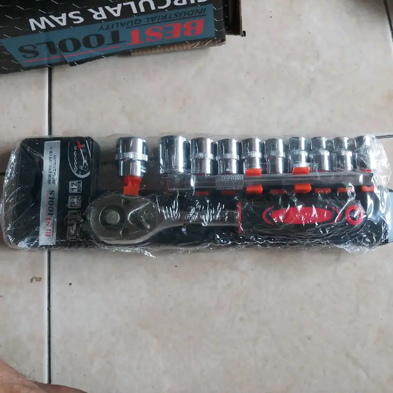 Set Kunci Soket Ratchet Wrench Bojar 12 Pcs 3/8 Inch Stainless Steel DIN 3122 ring pas 4