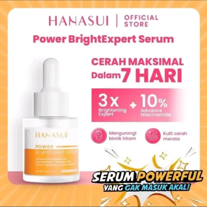 1 Botol HANASUI Power BrightExpert Serum 20ml ready siap kirim