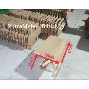 Meja Lipat Datar Polos dan Plitur, Uk (40x28x26)