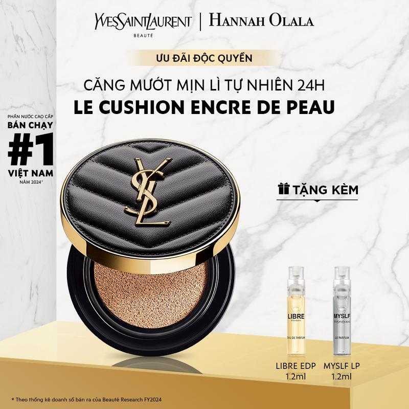 YSL x Hannah - Phấn nước hiệu ứng mịn lì YSL LE CUSHION ENCRE DE PEAU