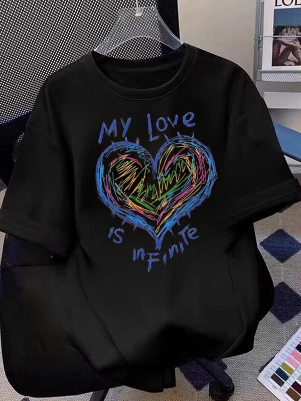 KAOS COUPLE LOVE IS INFINITE (JUAL SATUAN) BAHAN SEMI KATUN 2