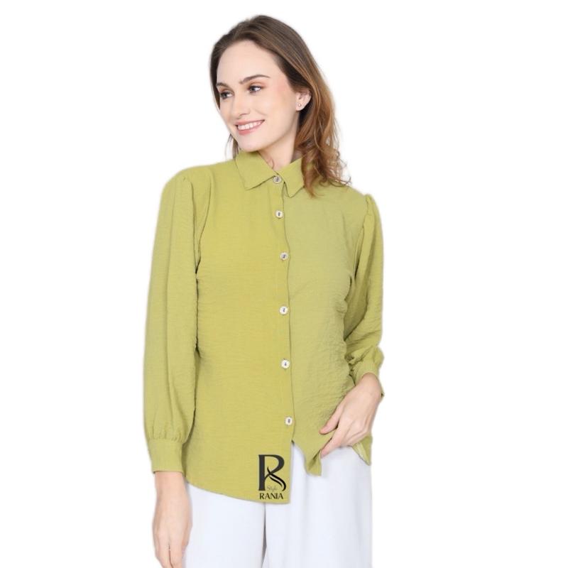 RANIASTYLE KEMEJA BASIC MODEL TRENDY KRINCLEHOMEDRESS Rayon dasterkekinian Wanita 1