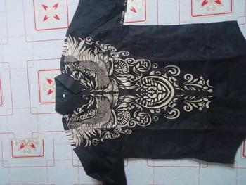 Product Review of GUNADAKSA HITAM Kemeja batik pria lengan panjang Furing Full katun Slimfit Hitam halus from p**i 0**2 0