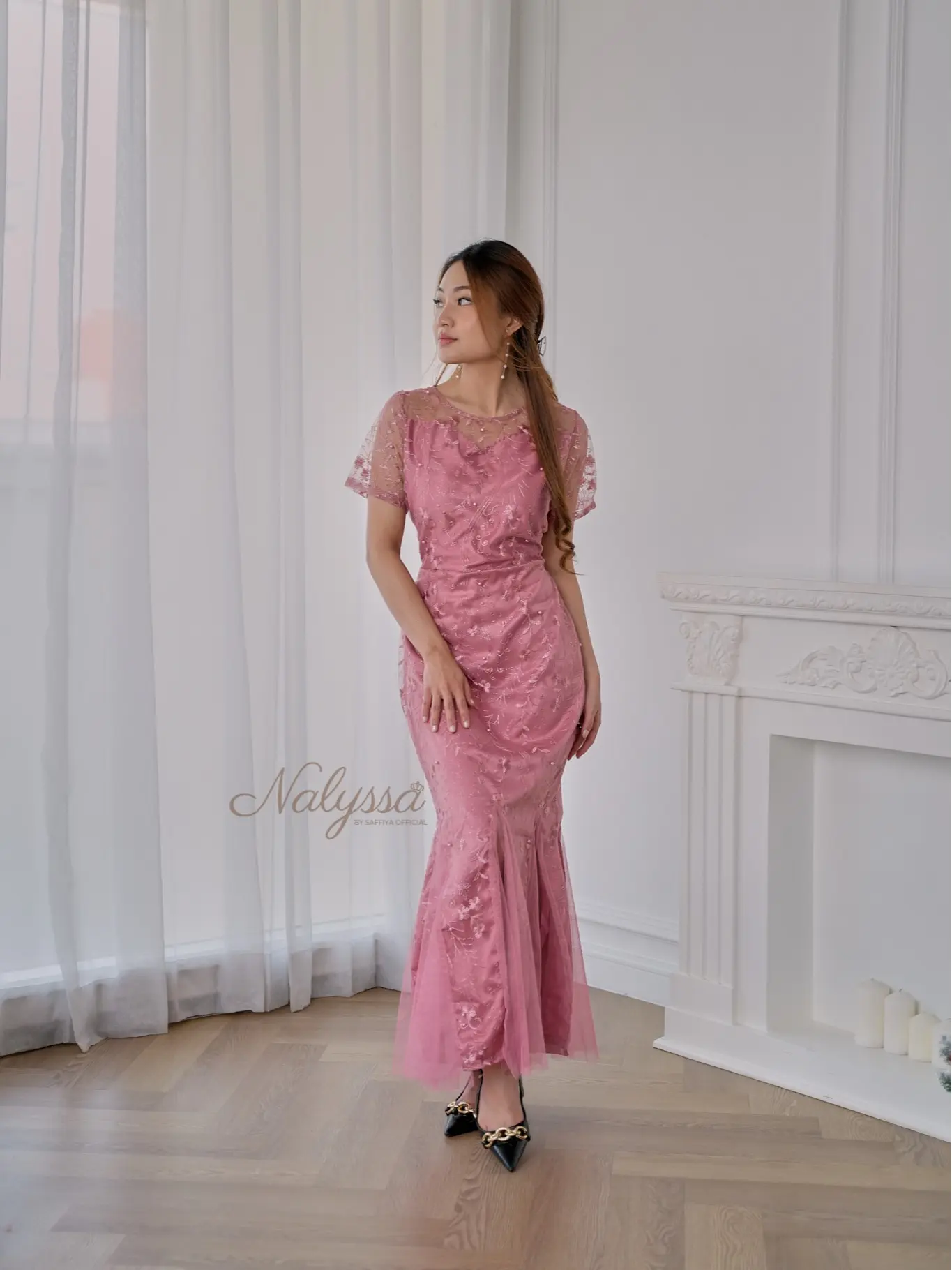 SAFFIYA - Idelia Dress (PREMIUM) / [ M L XL XXL ] / DRESS PESTA ACARA NATAL / DRESS PREMIUM WANITA