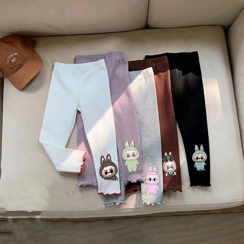 HEMAT 5 PCS Celana legging anak perempuan motif labuubuu usia 0-7 tahun Legging anak karakter viral legging bayi 2