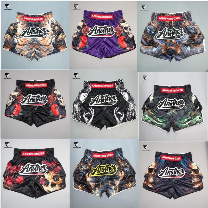    Mẫu Mới 2025   Quần Muay Thái Another Boxer Chất Liệu Satin Cao Cấp Siêu Bền Tập Thể Dục Nam Sport 