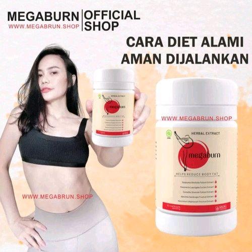 NEW Megaburn slimming Herbal pelangsing terbaru terbukti nyata isi 30 kapsul Asli 100%Original