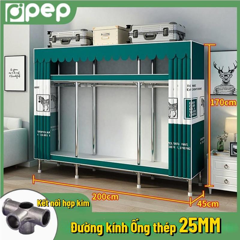  Tủ quần áo ống thép 25MM chắc chắn có vách ngăn và hệ thống lưu trữ để định hình không gian ngăn nắp 