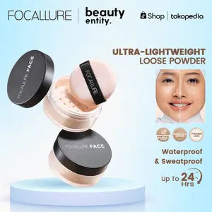 (VOUCHER) FOCALLURE Super Fine Loose Powder Bedak Tabur Oil Control Tahan Lama | 3 Warna | Waterproof Ringan Halus Kontrol Minyak FA-15