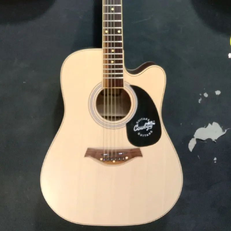 GITAR AKUSTIK & AKUSTIK ELEKTRIK COBOI custom TANAM BESI & BERGARANSI GRATIS PEKING KAYU 3