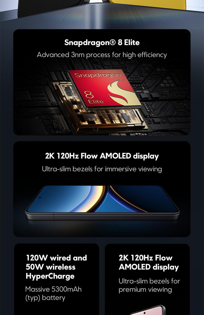 Product Introduction of POCO F7 Ultra (12/256GB)(16/512GB) | Snapdragon 8 Elite | VisionBoost D7 Chipset | 120W/50W wireless HyperCharge | 2K AMOLED display [Official Store] 1