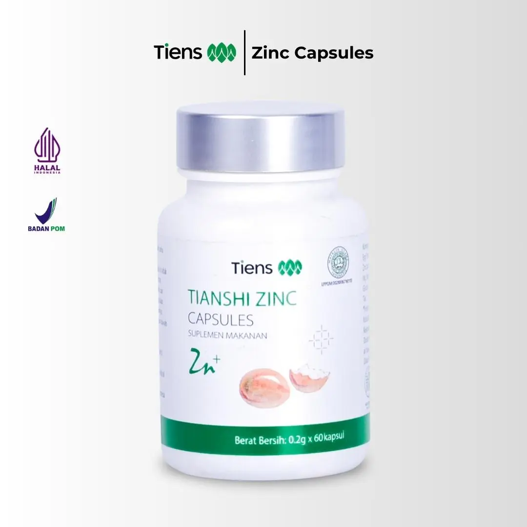 Tiens Zinc Capsules - untuk Kesehatan Promil Suami dan Istri serta nutrisi pertumbuhan untuk Anak dan Remaja