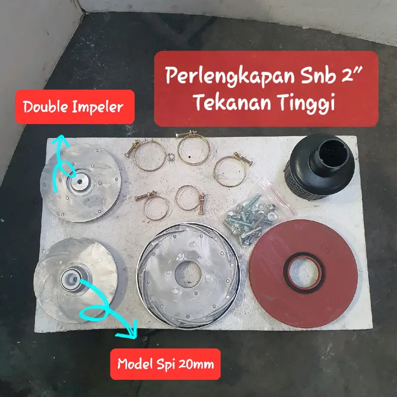 Pompa Air Serbaguna Menggunakan Pulley Tipe SU 50 H Pompa Ini Bertekanan Tinggi Atau Pompa Pemadam Kebakaran Sudah Menggunakan Double Impeler Atau Impeler Ganda Merk Yamamoto 8