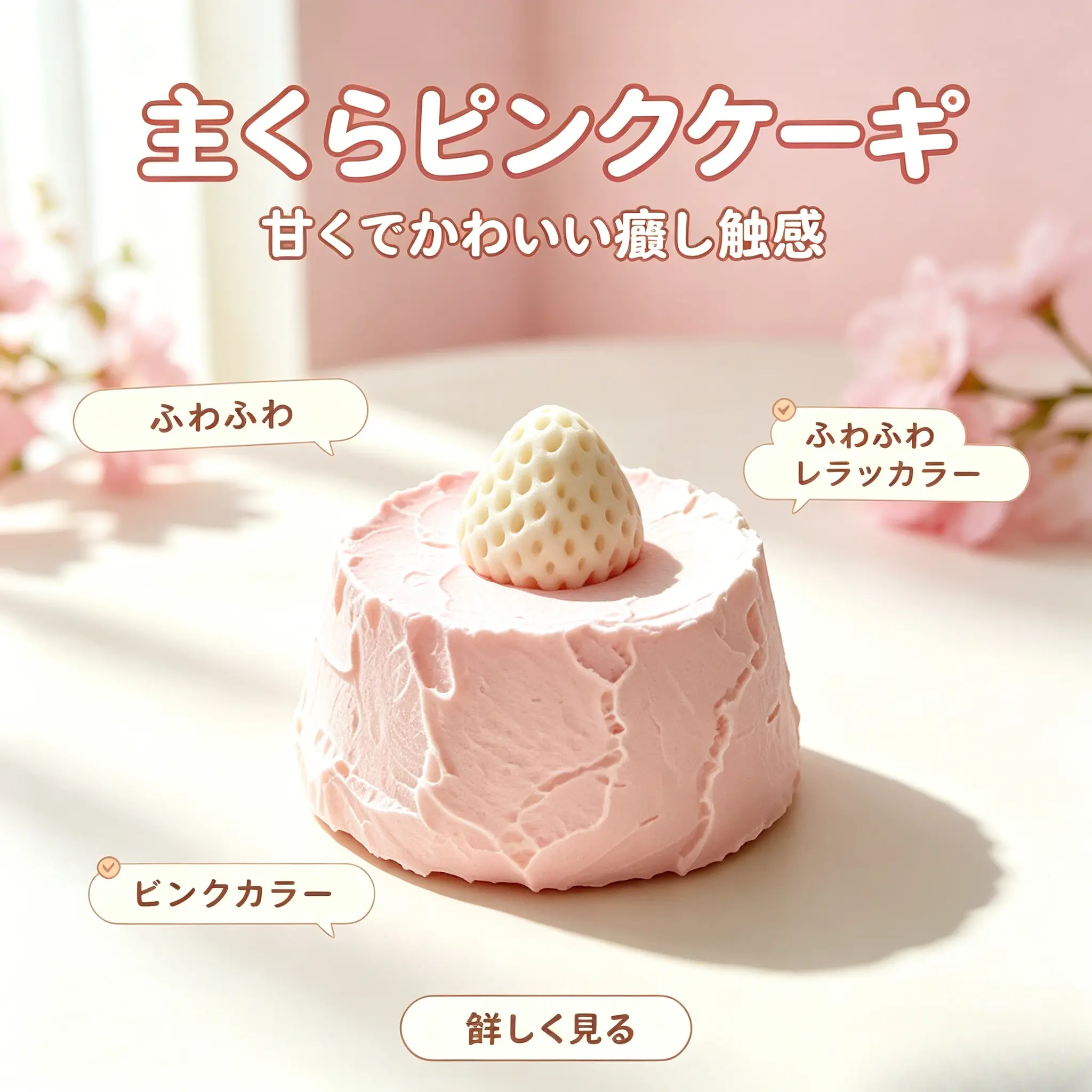 いちごケーキ スクイーズ ゆっくり戻る 大人気のいちごケーキ ストレス解消 もちもちいちごショートケーキ
