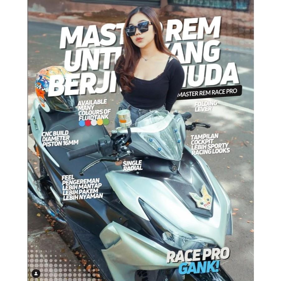 Master Rem RacePro Master Rem Radial Tabung Master Rem Kiri & Kopling Universal Vario Beat Scoopy Mio Ninja 150 Ninja R Ninja Ss Vixion Tiger Cbr150r R15 R25 Megapro Rx king Motorcycle