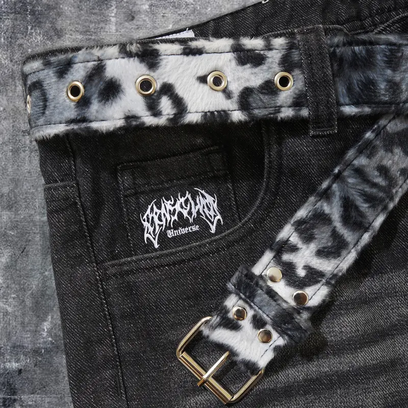 Belt Leopard Gray | Ikat Pinggang | Unisex | Brainsgland 0