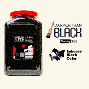 Ikanesia - Pakan Pelet Makanan Ikan Mas Koki Koi Darker Than Black Naikan Hitam [TOPLES MEGA SIZE & REFILL 1KG]