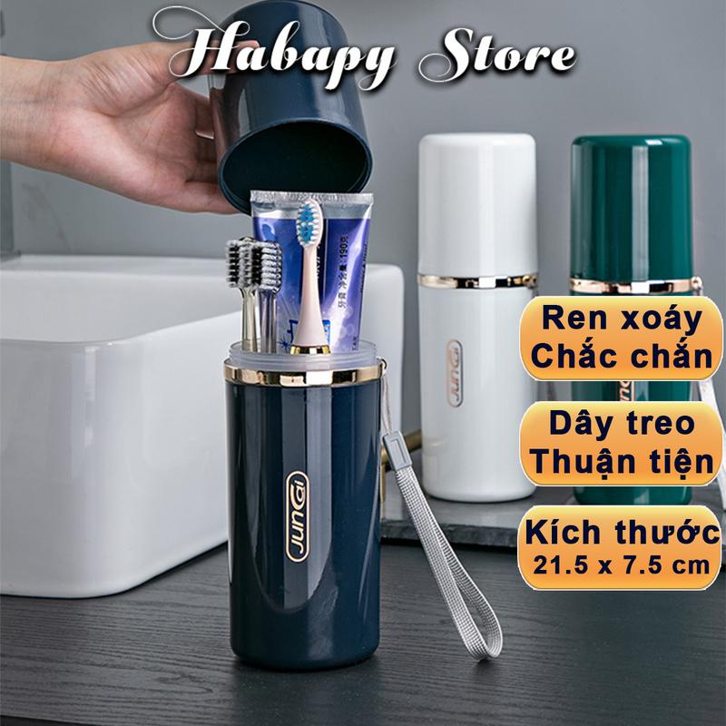 Hộp đựng bàn chải kem đánh răng kết hợp cốc đánh răng đi du lịch Nhà Tắm