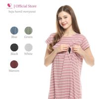 Gambar Happymomma - Baju Busui Friendly bukaan Kanan Kiri bisa untuk Ibu Hamil dan Menyusui Laura - Pink dari Baju Hamil Menyusui Happymomma Kota Tangerang Selatan 1 Tokopedia