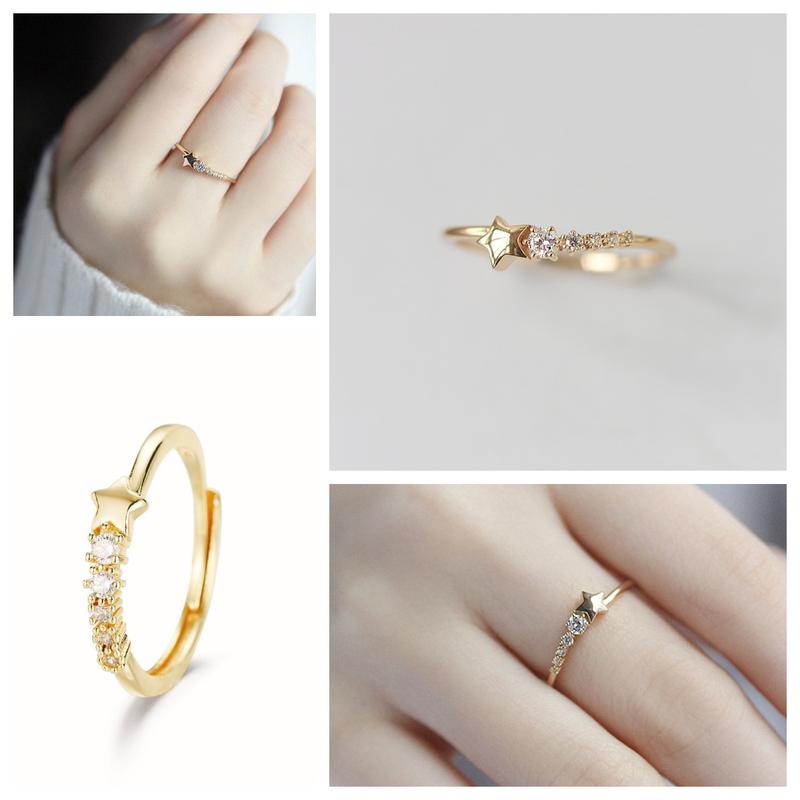 Stackable Rings Dainty Open Knuckle Ring Stacking Bands Joint Finger Rings for Women 6
