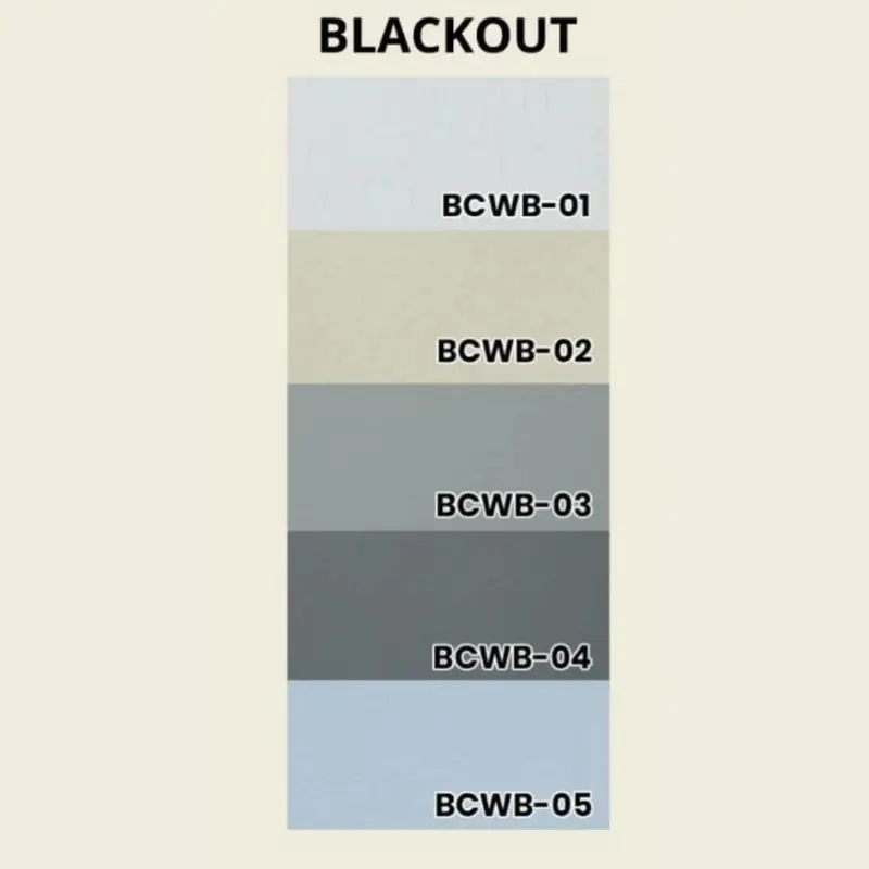 BCW Roller Blinds Blackout - Blok 100% Cahaya - Tirai Jendela - Tirai Gulung Jendela Curtain 1