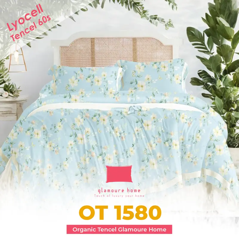 [KOLEKSI 2025] Bedcover set (Sprei Set + Bed Cover) Bahan Kain Sutera Organic Lyocell Bamboo Tencel Anti Bacteria sudah termasuk 2 Sarung Bantal 2 Sarung Guling Semua Ukuran (160x200, 180x200, 200x200) 6