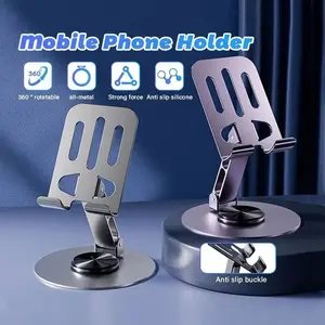 Stand Holder HP 360 Rotate Metal Besi Stainless Rotasi Dudukan Ponsel Besi Phone Stand Holder Tablet Multifungsi