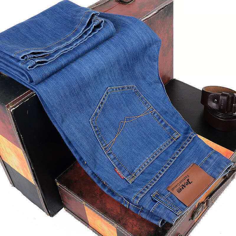 Quần Jean Co Giãn Thẳng Cho Nam, Quần Thường Ngày, Chống Mài Mòn, Tất Cả Menswear Pants Có Túi 5
