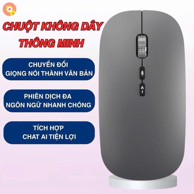 Chuột AI Thông Minh A7 Không Dây - Dịch Đa Ngôn Ngữ, Chuyển Giọng Nói Thành Văn Bản, Sạc Nhanh