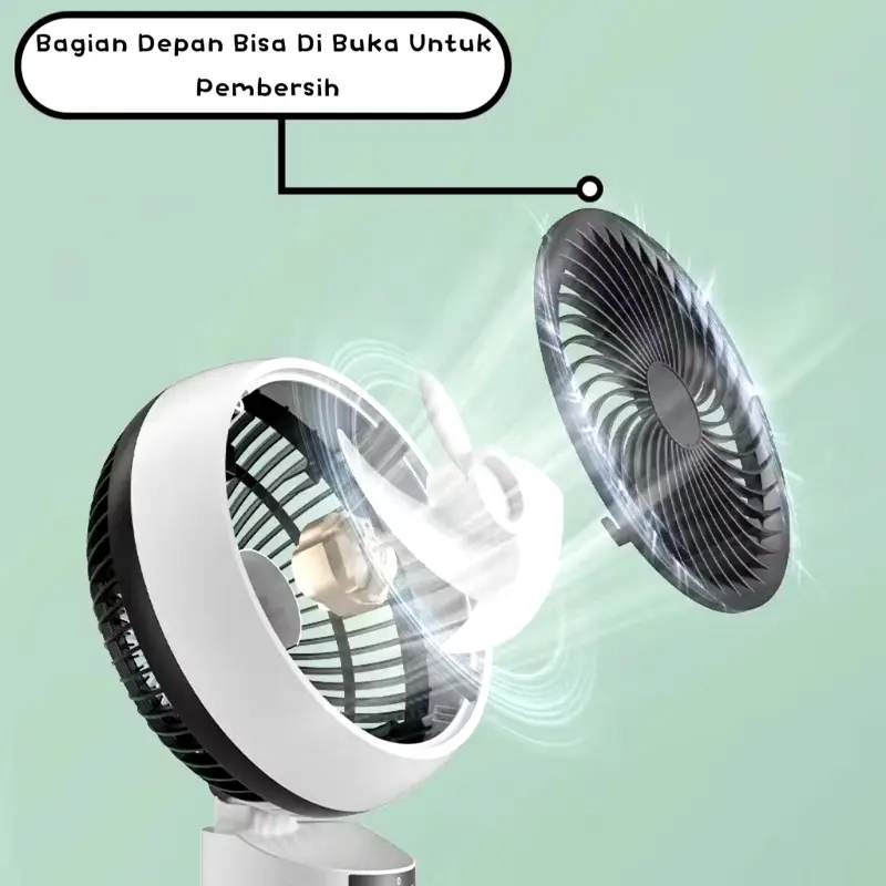 Kipas Angin Berdiri / Kipas Angin Fan Elektrik Rotation Stand Fan Premium 3 Tingkat Kecepatan 4