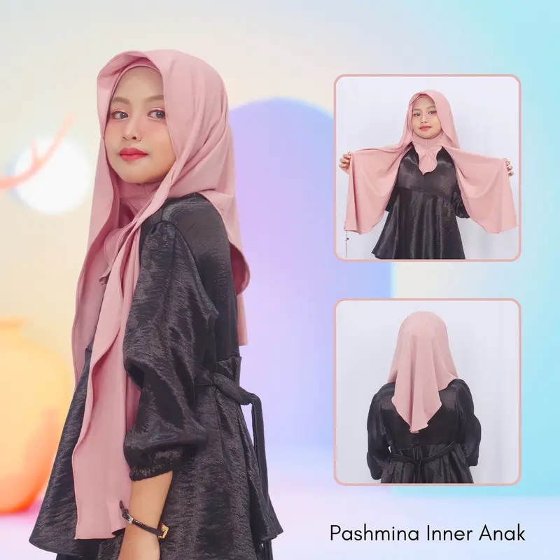 ALQIA Hijab // Pashmina Instan Inner Anak Remaja 7-10 Tahun 2