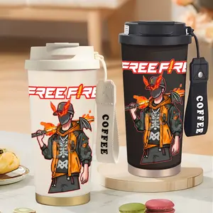 Free Fire FF 500ML Tumbler Botol Minum Anak EFEF Game Viral Stainless Steel SUS 316 Booyah Souvernir Ulangtahun Anak